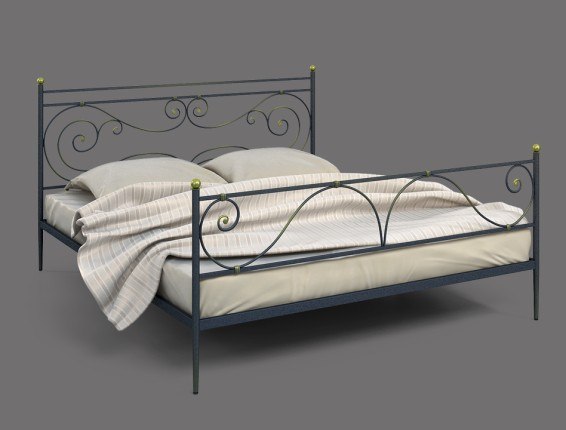 Кровать с ковкой 976